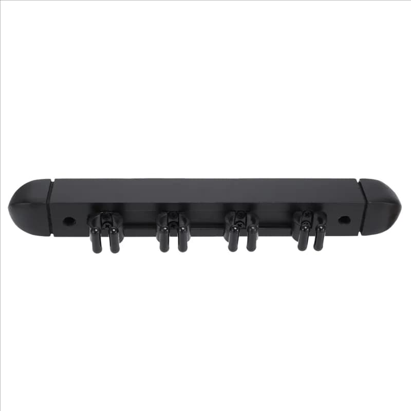 2X 4 fori a parete in legno duro stecca da biliardo rack stecca da biliardo rack 6 clip staffa supporto da biliardo accessori