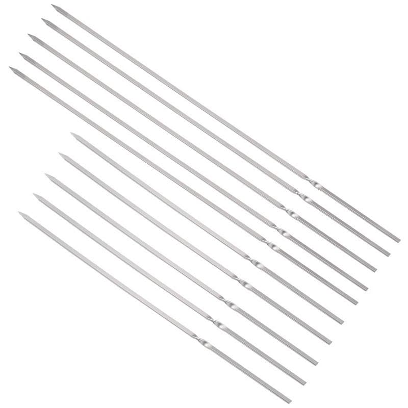 Spiedini per Barbecue in Titanio da Esterno, Leggeri e Salutari, Spiedini in Metallo per Barbecue, Utensile da Campeggio per BBQ