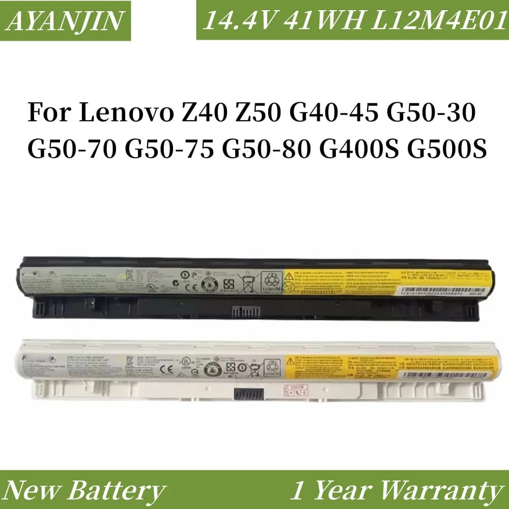 L12S4E01 14.4V 41WH Laptop Battery for Lenovo Z40 Z50 G40-45 G50-30 G50-70 G50-75 G50-80 G400S G500S L12M4E01 L12M4A02 L12S4A02