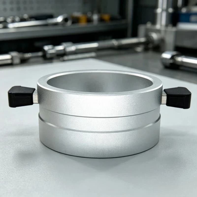 Lab Heat-Resistant Aluminum Block for Round-Bottom Flask 25/50/100/250/500/1000/2000mL Wooden Handle Rubber Grip