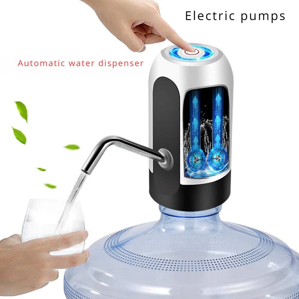 5 Gallon Bottle Portable Electric Water Dispenser Pump USB Carboy Bar Rechargeable Water Buckle Tool