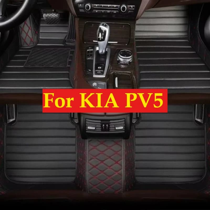 Personalized Car Mats for KIA PV5 2025-2026, Leather Mats for All Seasons, Car Accessories, Fashion Mats