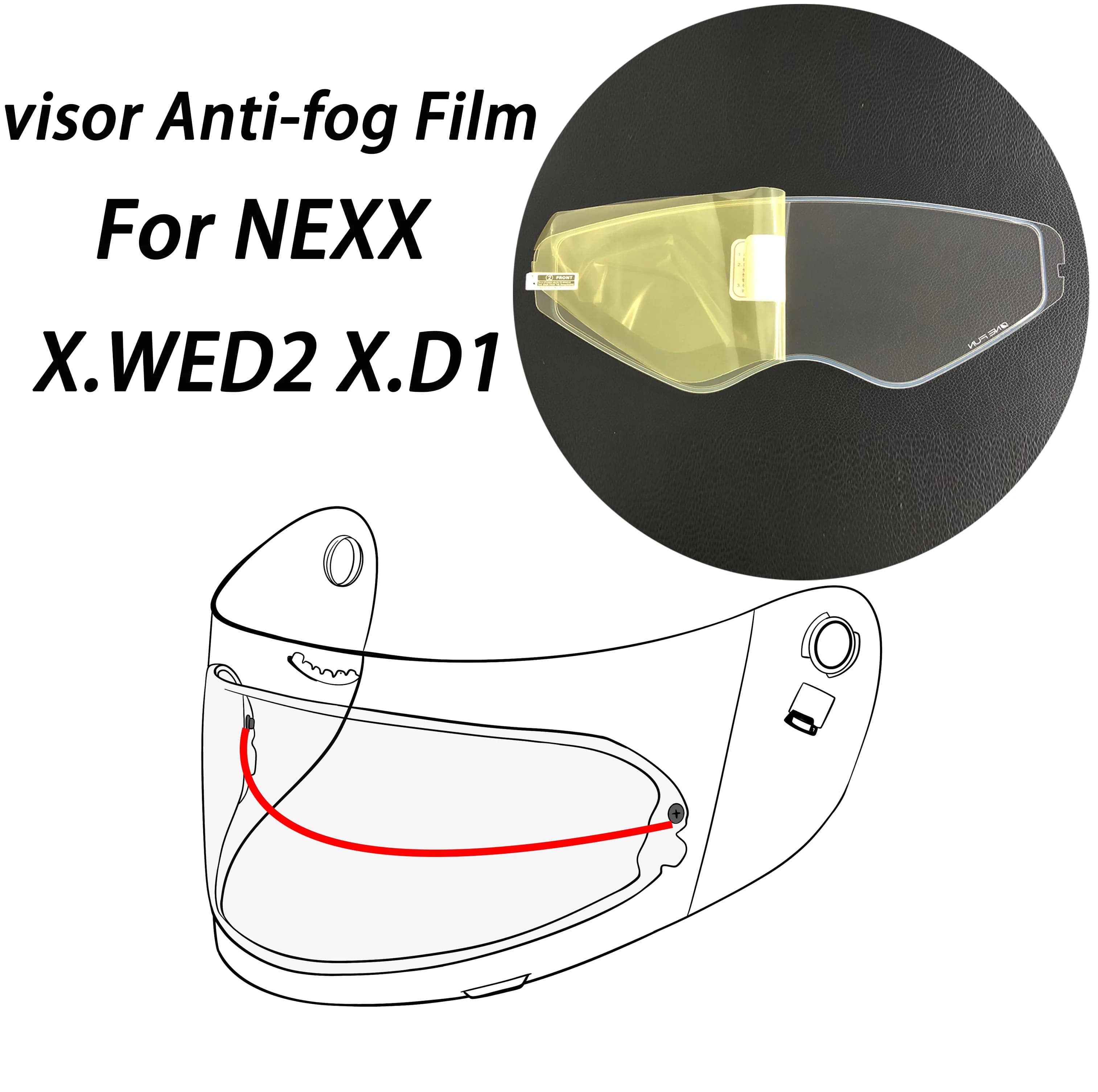 Helmet Face Shield Anti Fog Motorcycle Protected Helmet Accessories Fit for NEXX X.WED2 X.D1 XD1 Visor Shield Anti Fog Film