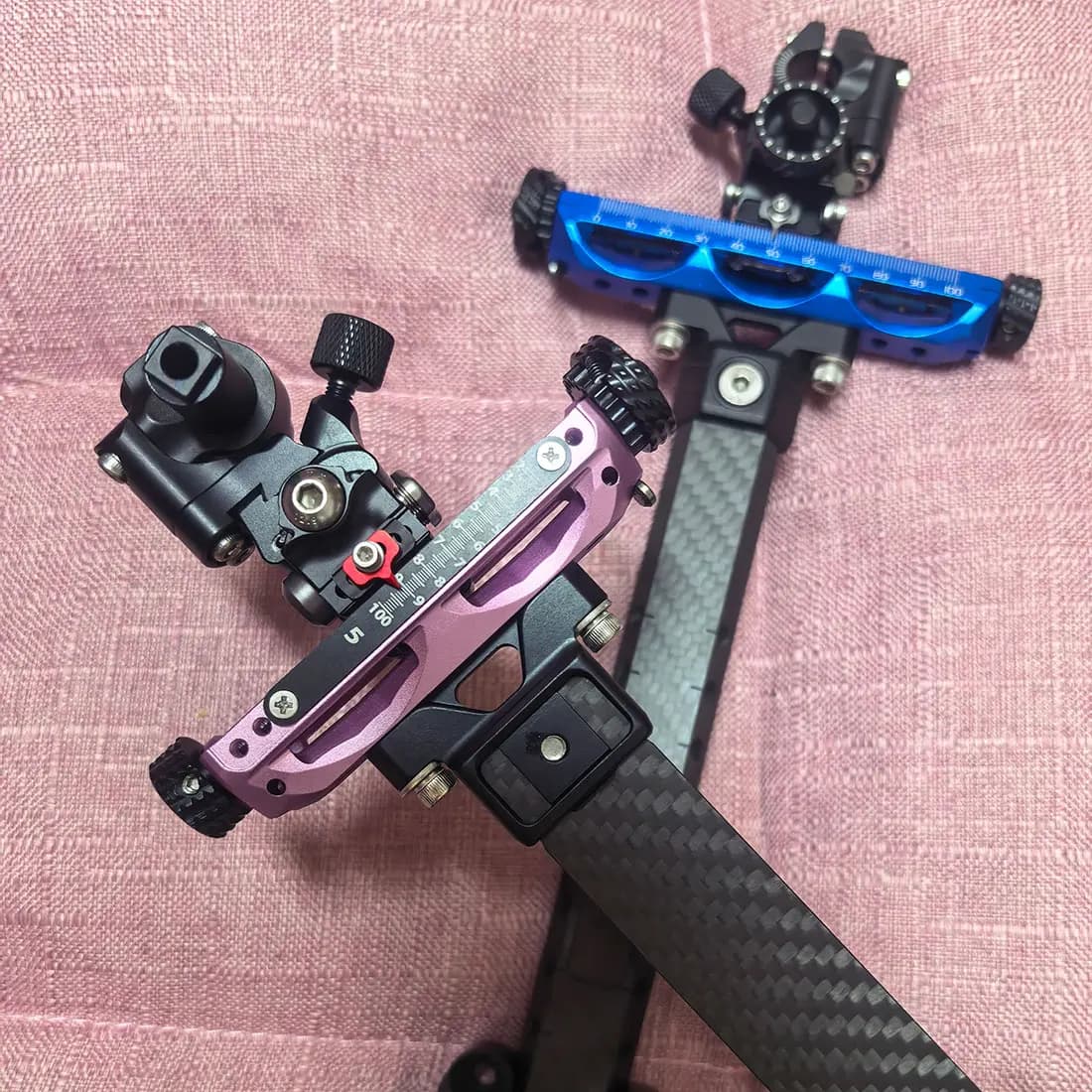 9inch Universal Adjustable Compound Bow Sight Carbon Fiber Frame Archery Target Shooting Accessory Both Hands