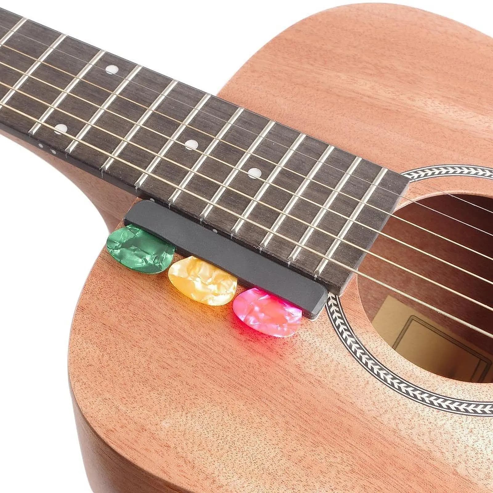 Custodia per plettro per chitarra Porta plettro per chitarra con 3 plettri per chitarra Robusto
