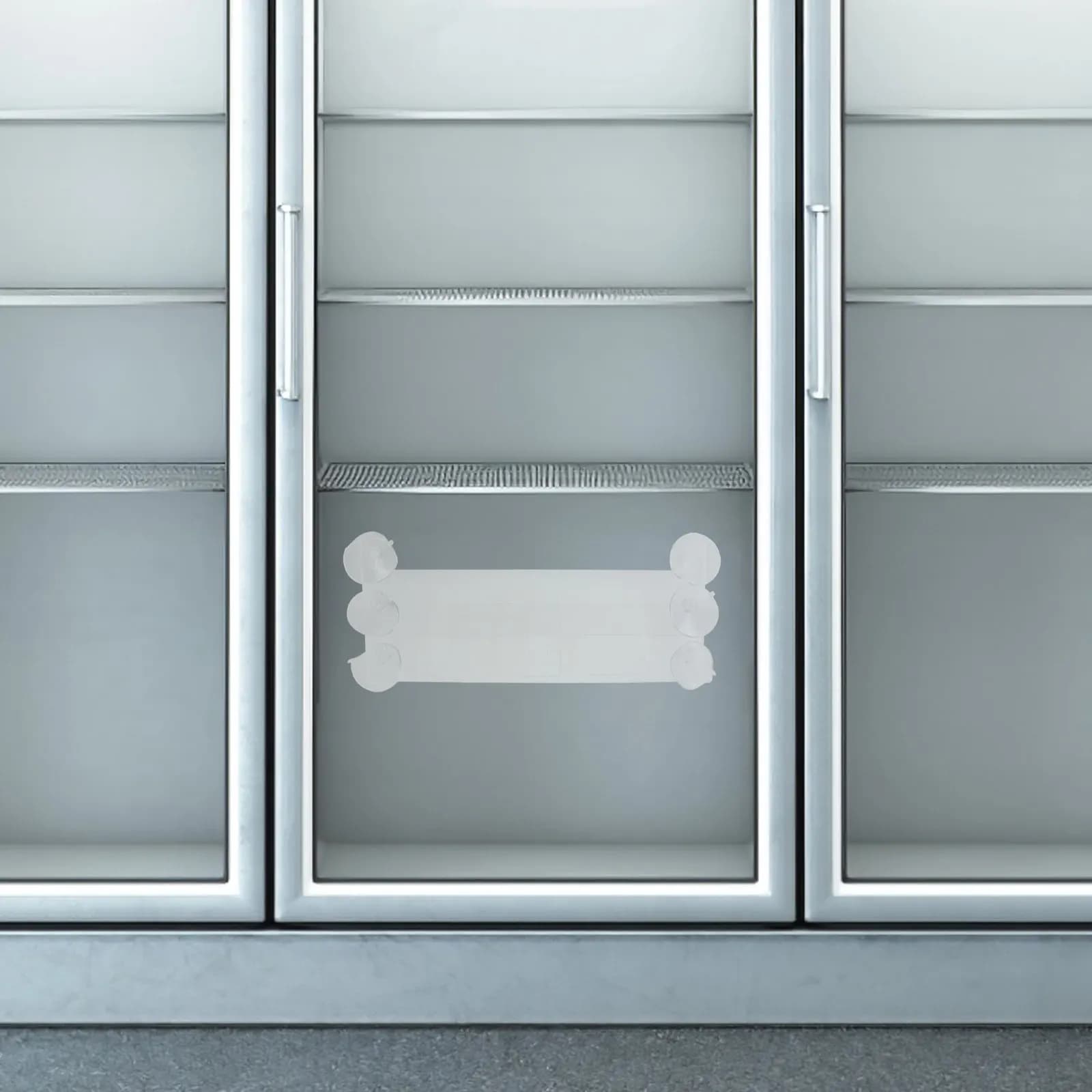 Clear Adjustable Fridge Divider Set Suction Cup Refrigerator Door Separator for Canned Drinks Chocolate Spices Tea Organizer