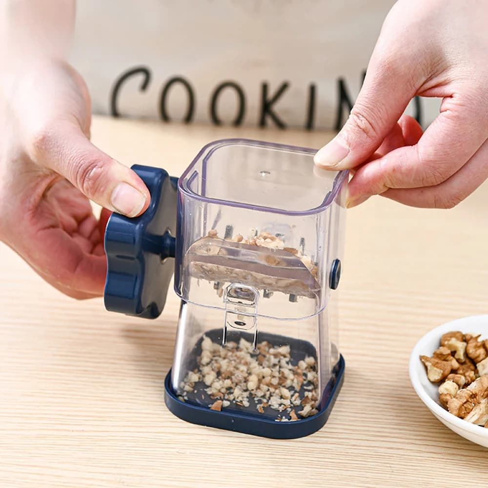 Accessori da cucina Frantoio per noci Schiacciatore manuale per pasta di arachidi Frantoio portatile per frutta secca Smerigliatrice manuale per noci e cioccolato