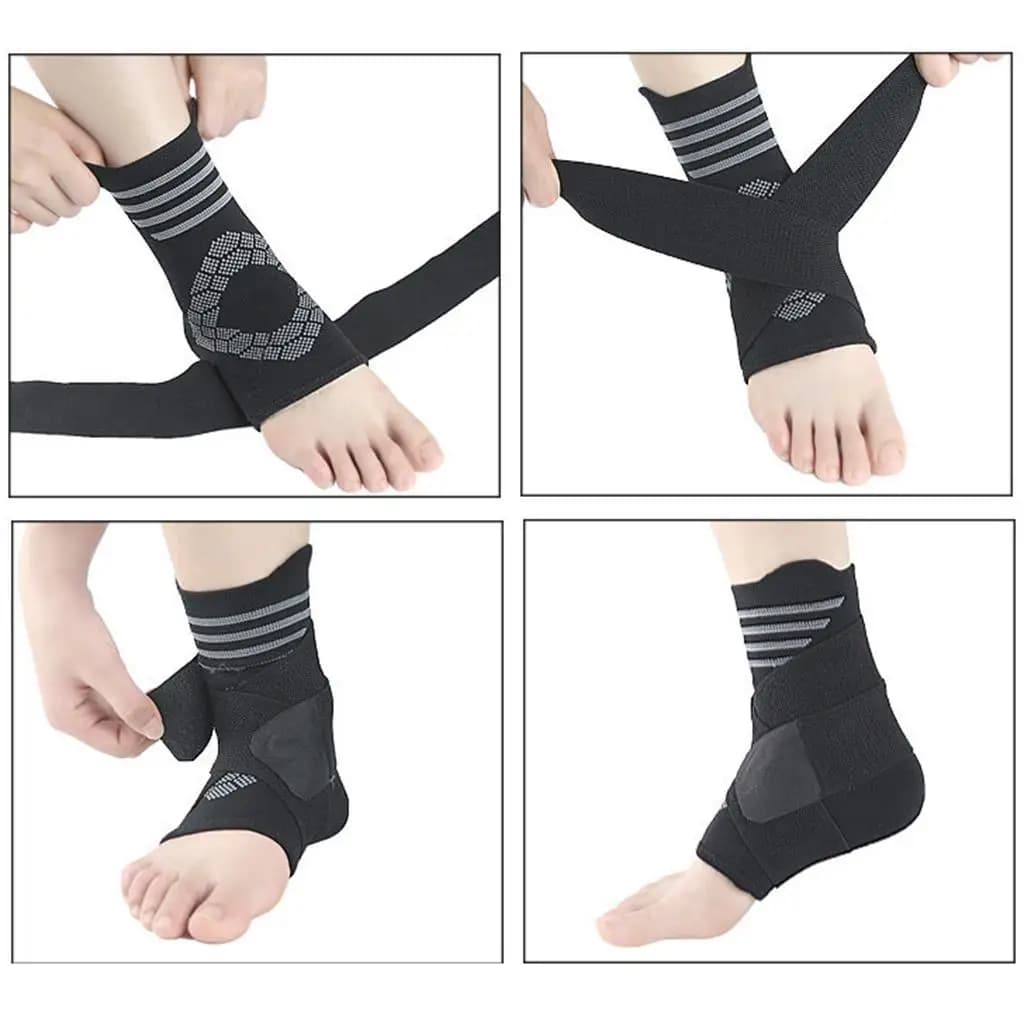 Supporto per caviglia, fascia elastica, comoda per lo sport, corsa, palestra