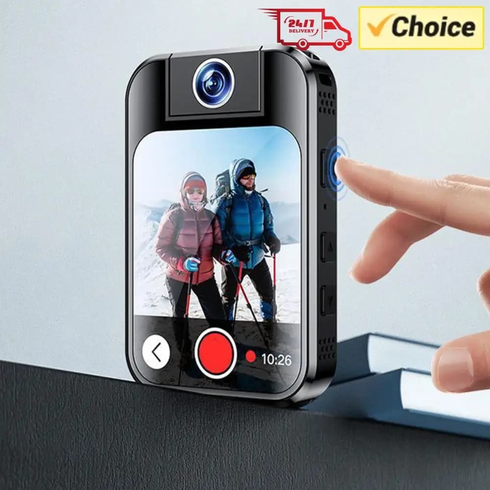 Pocket Action Camera Rotating Lens Wifi Sport Camera Touch Screen Vlog Action Camera for Photography Beginners
