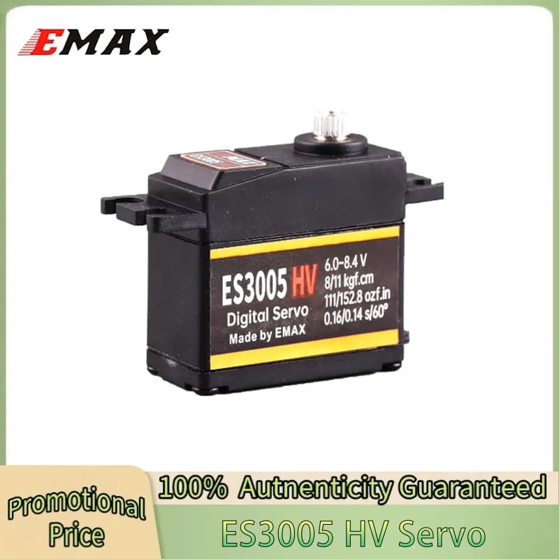 EMAX ES3005 HV ES3005HV Servo Digitale Multiuso ad Alta Tensione con Ingranaggi in Metallo 43g per Parti di Elicotteri RC ad Ala Fissa 450 550