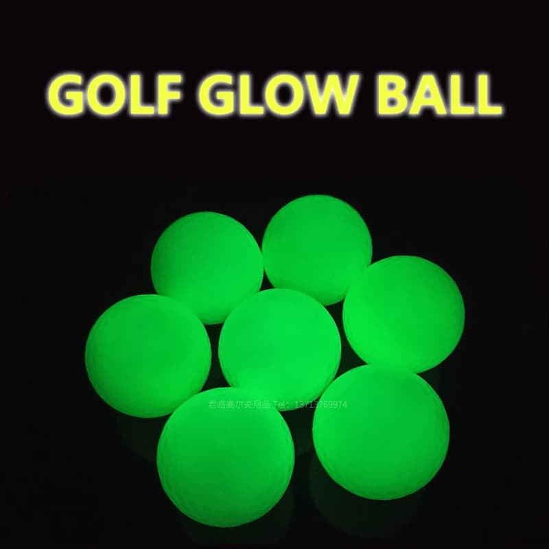 [LA] Palline da golf luminose da 1 pezzo, palline da golf luminose che si illuminano di notte, riutilizzabili