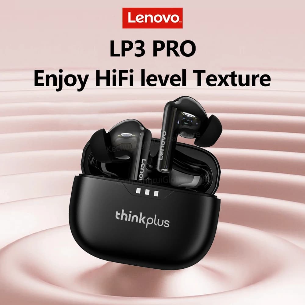 Auricolari originali Lenovo LP3 pro Cuffie senza fili Bluetooth 5.2 Lp3pro HIFI Suono Riduzione del rumore Auricolari sportivi a bassa latenza