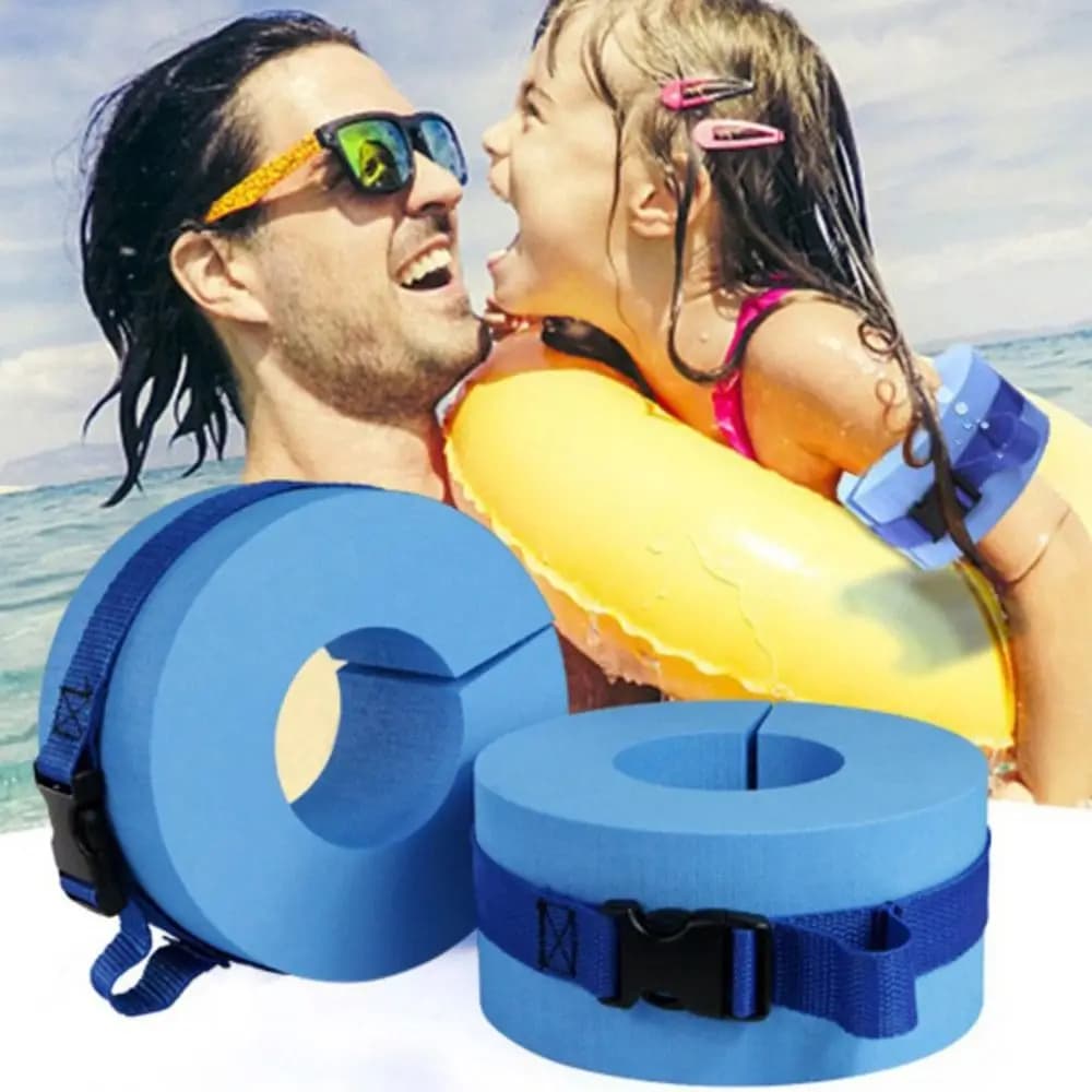 1 Pezzo Bracciali Galleggianti in Schiuma per Allenamento di Nuoto, Anelli Galleggianti per Piscina con Chiusura Rapida F3020-LJX