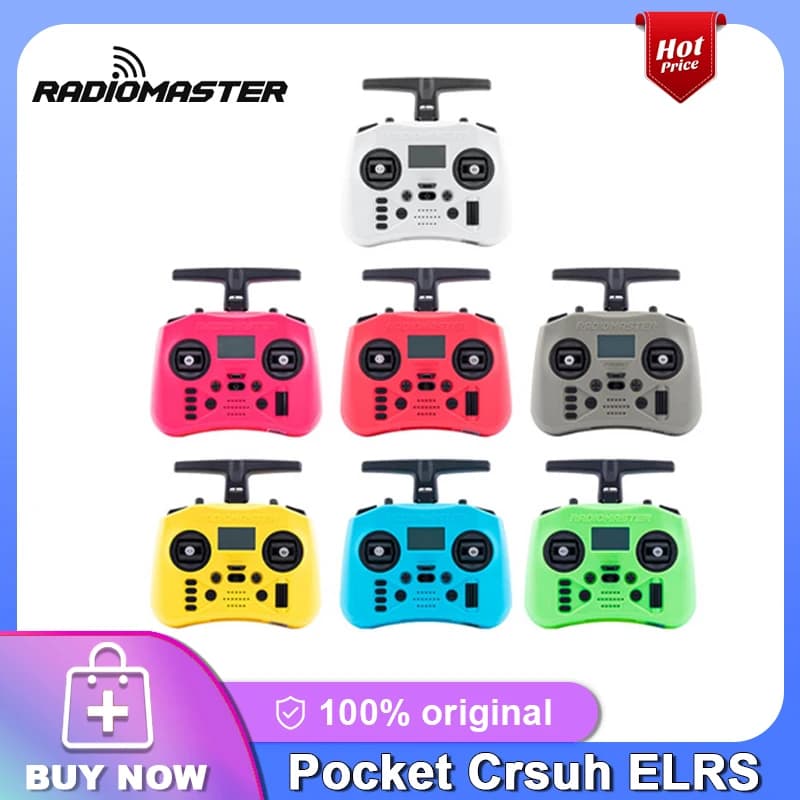 Radiomaster Pocket Crsuh ELRS 2.4G 7 colori piccolo controller radio EdgeTX leggero