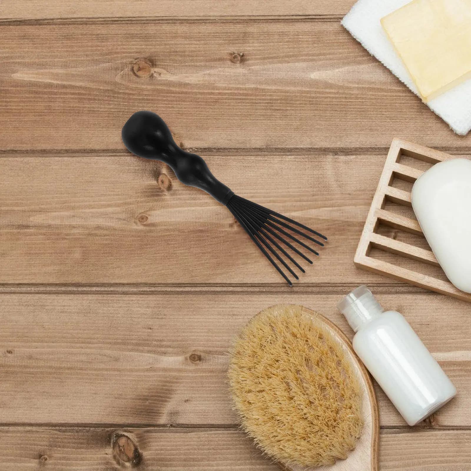 Set di 1 Strumento per la Pulizia di Spazzole e Pettini, Design Ergonomico, Rimozione Rapida dei Capelli, per Casa e Viaggio, Mini Pulitore per Pettini