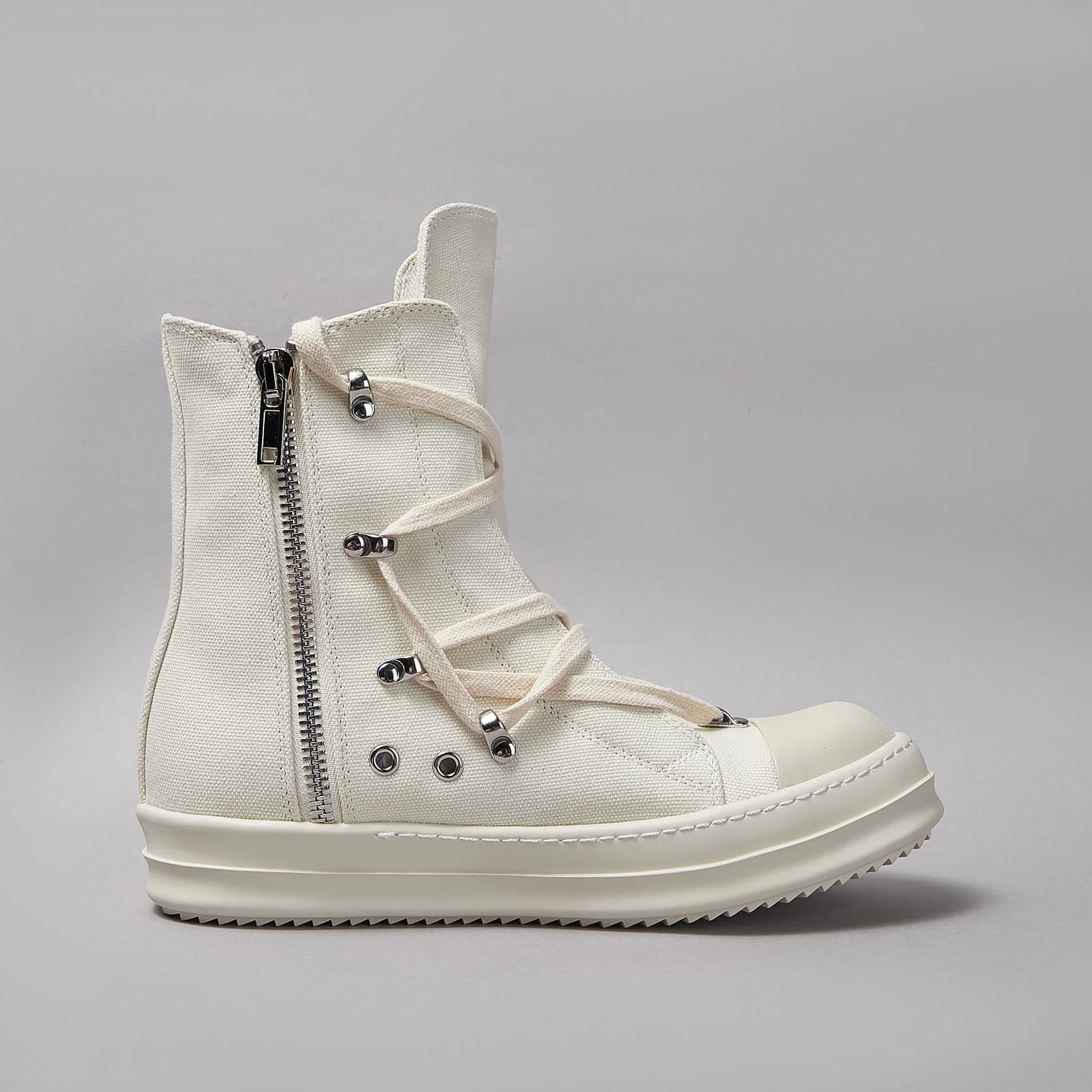 Brand Casual High Top Quality Off-white Designer Men Shoe Rome Fashion Zipper Thick-sole Canvas Platform Women Sneaker