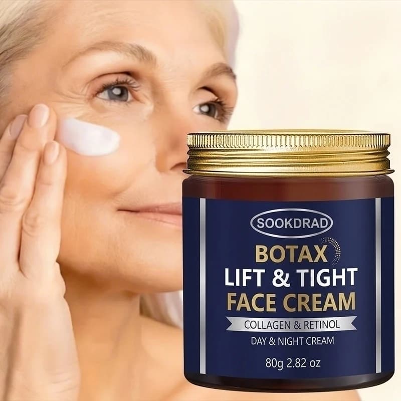 Crema Viso Botax Lift & Tight con Collagene e Retinolo, Migliora la Pelle Secca, per Donne, 80g, Uso Diurno