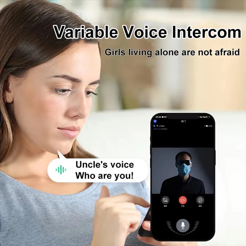 Y19A Wireless Wifi Campanello Videocamera Videocitofono bidirezionale Campanello Smart Home Cambio vocale Campanello Telecamera per visione notturna