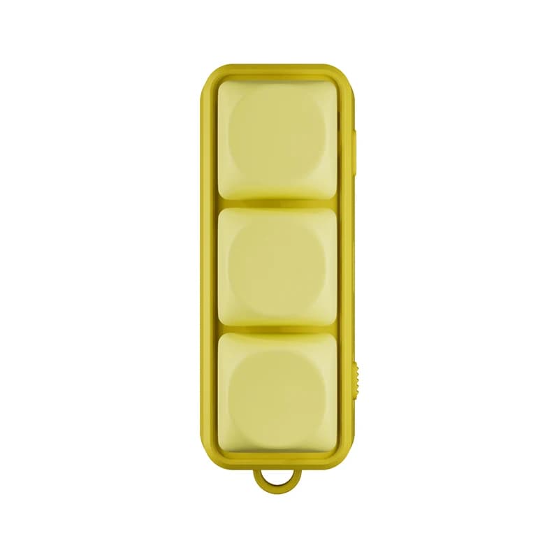 HanLinYue Yellow Free3 Mini Bluetooth Keyboard supports vertical short film up and down switching, reader page flipping, and Ko
