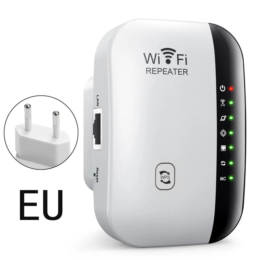 300Mbps WiFi Range Extender US/EU/AU/UK 802.11bgn WiFi Signal Booster Wireless 4/7 Lights Ethernet Extender Router Home