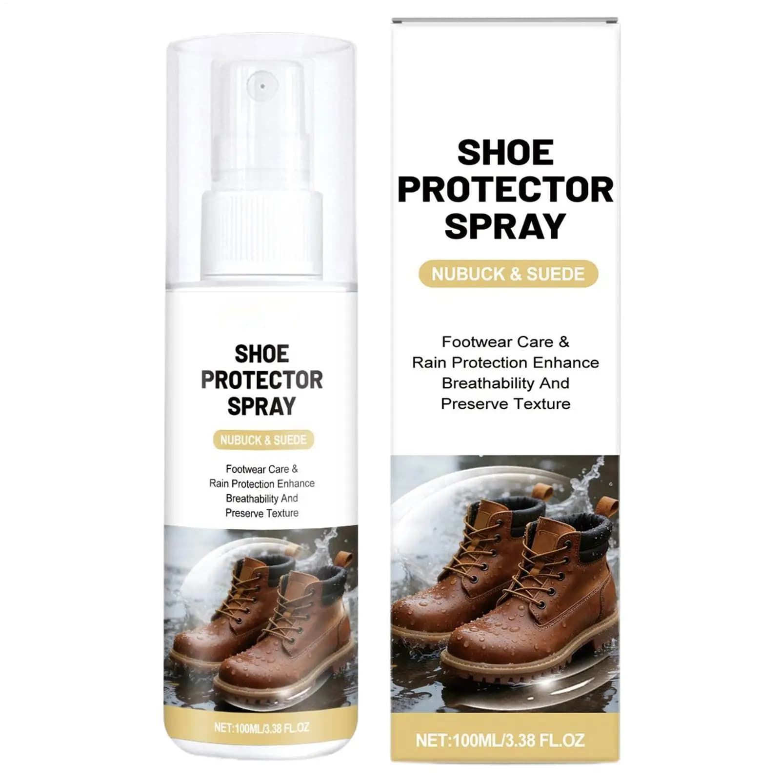 Spray Protettivo per Sneaker Impermeabile Antipioggia Antimacchia Asciugatura Rapida Scudo Idrorepellente per Pelle e Tessuto per Stivali in Rete e Tela