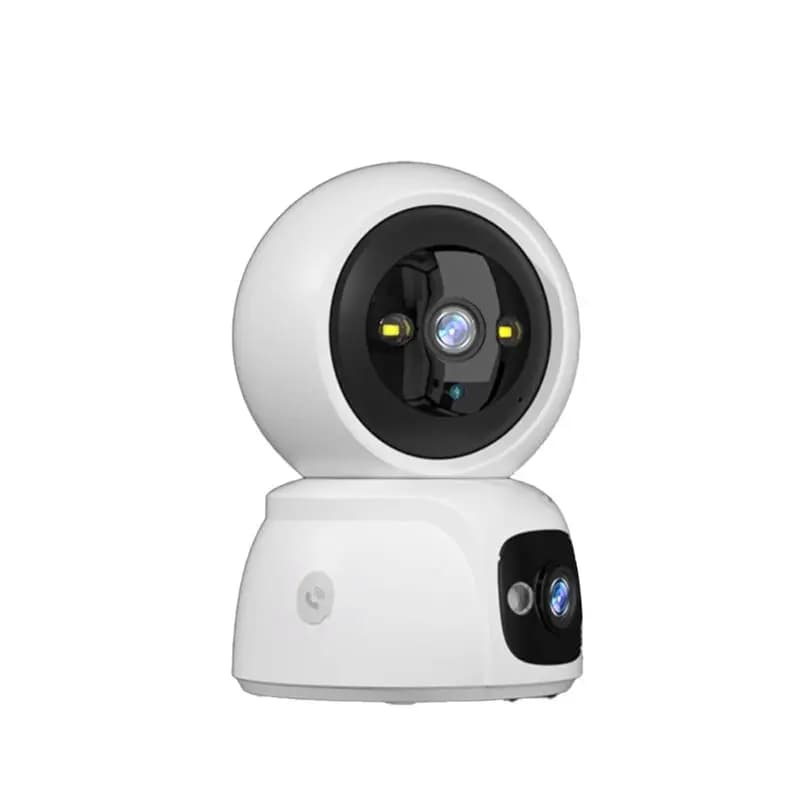 Innovativo spina americana 4MP UHD APP a colori doppia lente WIFI IP telecamera di sicurezza domestica CCTV citofono Baby Monitor AI umanoide Detectio