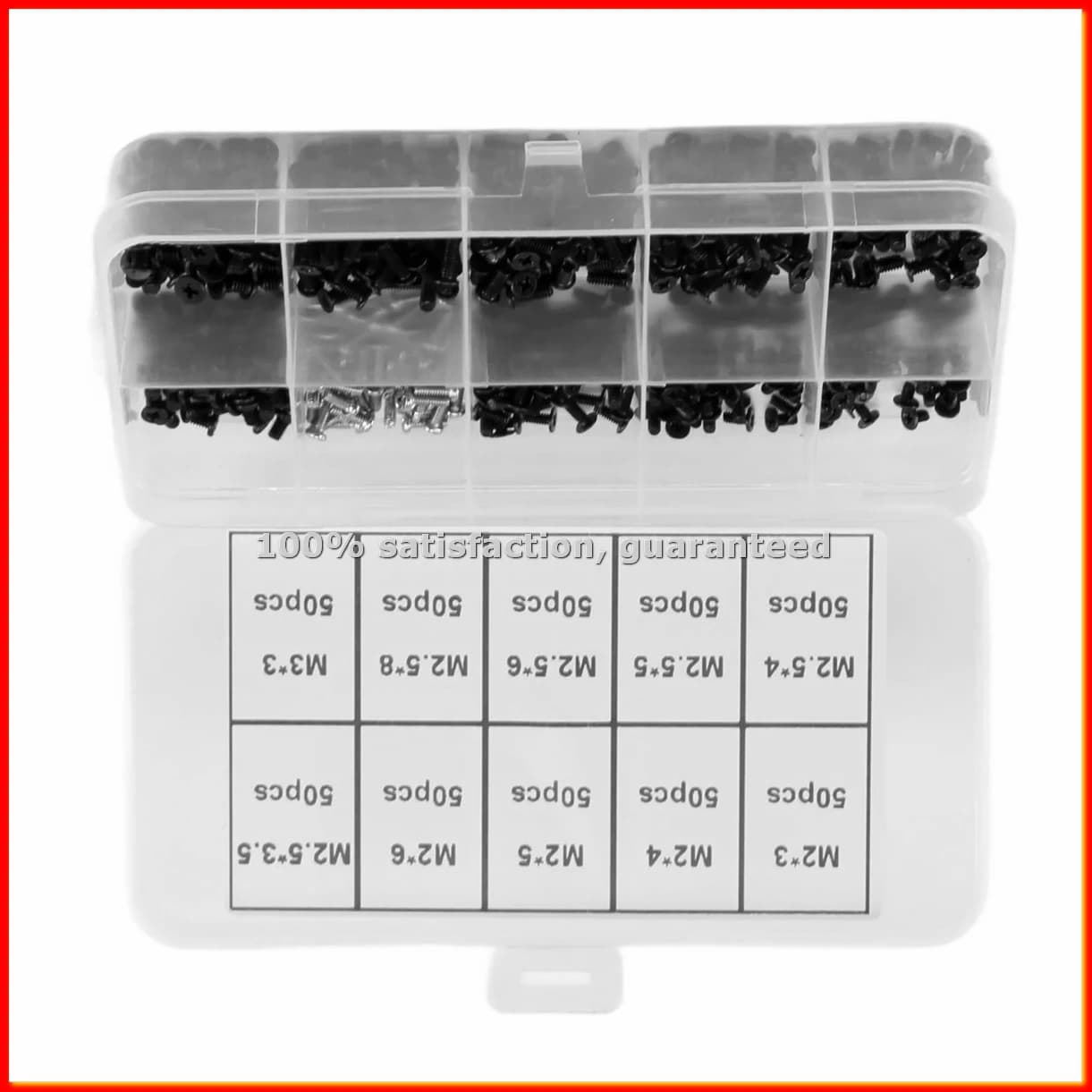 Universal 500 pcs laptop screw replacement kit M2, M2.5, M3 for Gateway -A68X