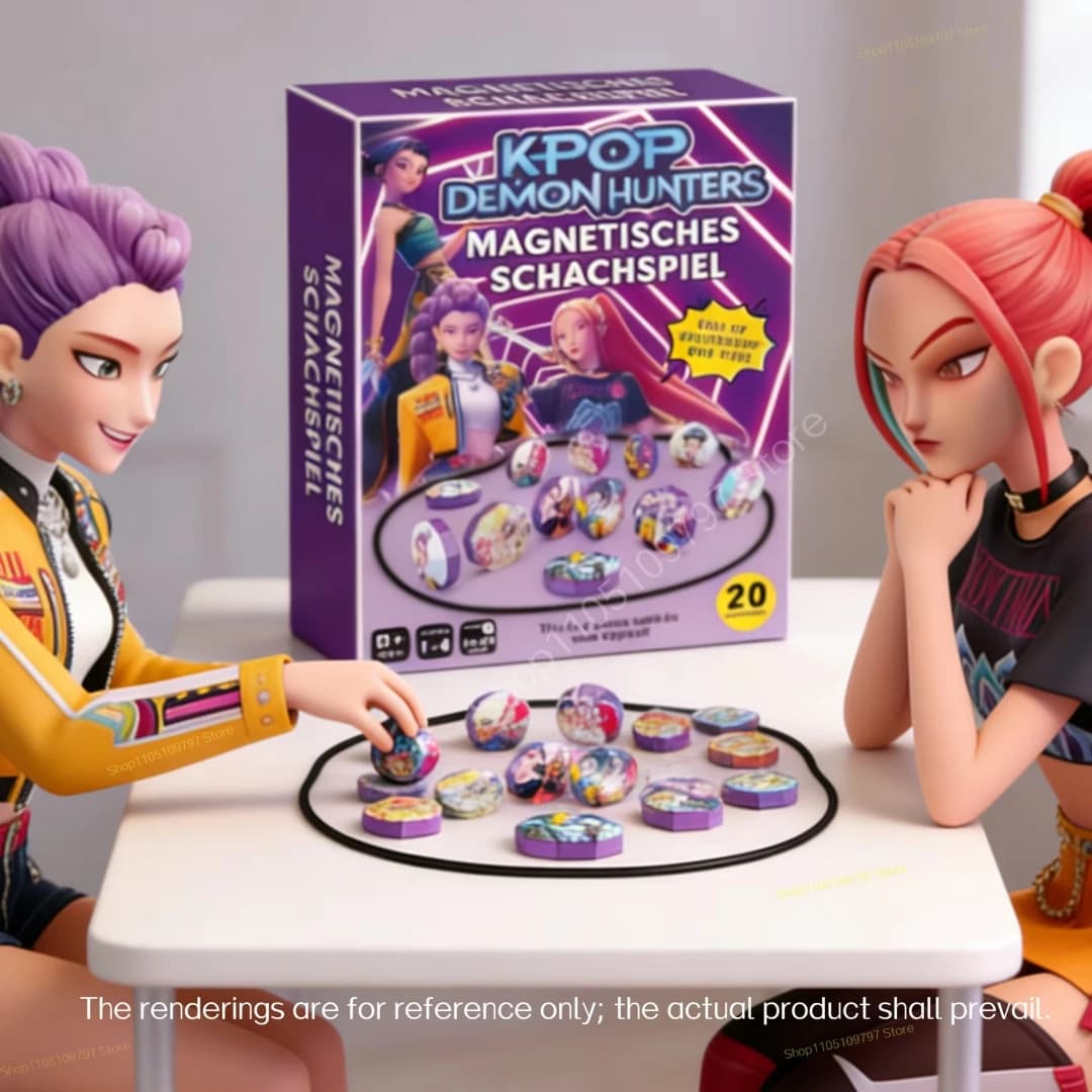 Giochi da Tavolo Kpop Demon Hunters, Regalo di Capodanno per Adulti, Scacchi Magnetici Divertenti, Gioco da Tavolo Festivo per Famiglie, Giocattoli Rumi Mira per Bambini