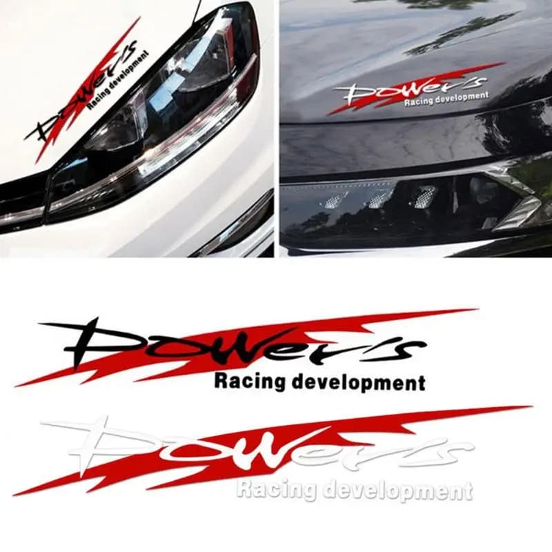 Adesivo per auto per lo sviluppo delle corse Adesivo sportivo per lo sviluppo delle corse di Power alla moda Decalcomania riflettente impermeabile per auto