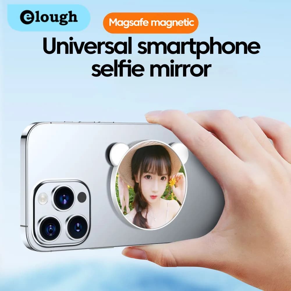 Specchio magnetico per selfie per fotocamera posteriore Specchio convesso per telefono sottile per magsafe iPhone 15 14 13 Max Plus per selfie Vlogging