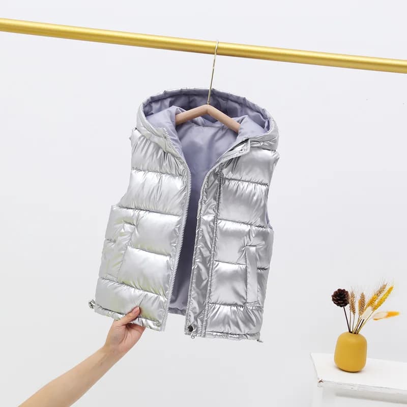 Autunno e inverno 2022 nuovi gilet con cappuccio in cotone per bambini gilet per ragazzi e ragazze