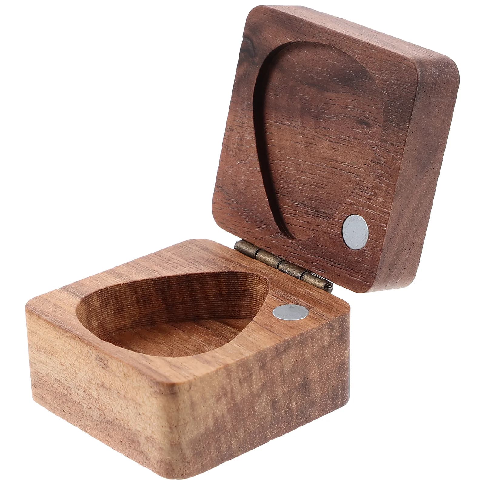 Portaplettro in Legno Massello Premium per Chitarra e Ukulele, Organizzatore Compatto, Leggero e Portatile