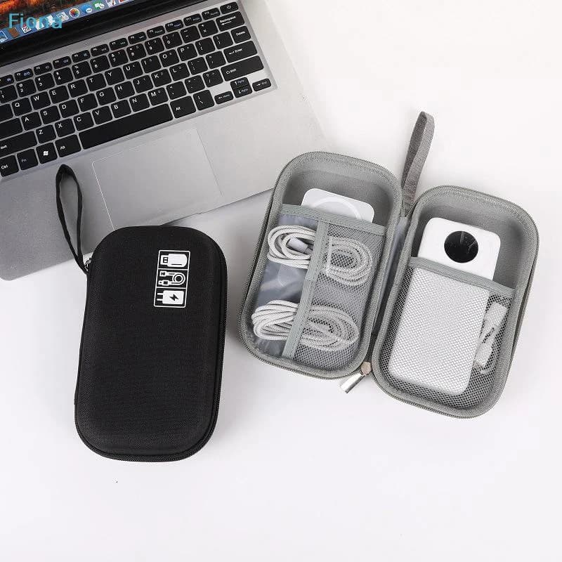 ☭Electronic Accessor Organizer Case,Portable Hard Shell Travel Bag for Cables,Chargers,Power Banks,Earphones,Small Tech Gadgets