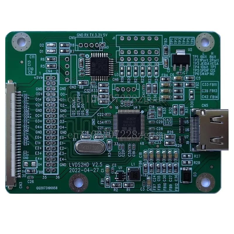 Scheda adattatore da LVDS a HDMI, doppia ingresso LVDS 8 a uscita HDMI, supporta cavi per schermi a risoluzione multipla, disponibile subito