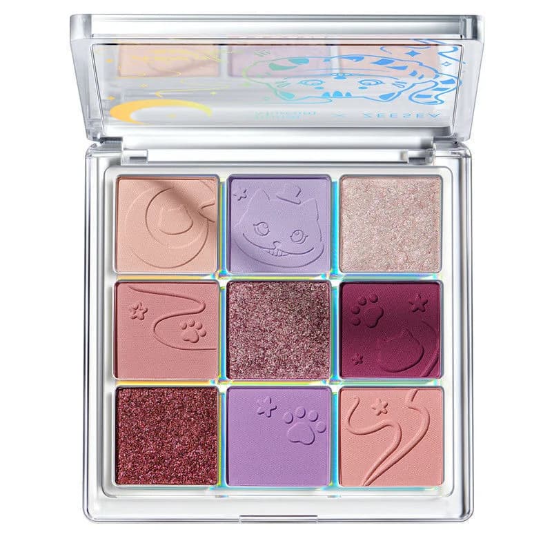 ZEESEA Alice Eyeshadow Palette 9 colori Matte Glitter Professional Impermeabile Ombretto a lunga durata Make Up Palette