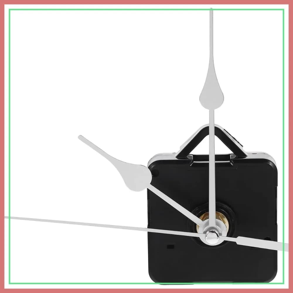 Movimento Silenzioso per Orologio al Quarzo - Kit di Riparazione Orologio da Parete Fai-da-Te a Batteria, Parti di Ricambio, Argento