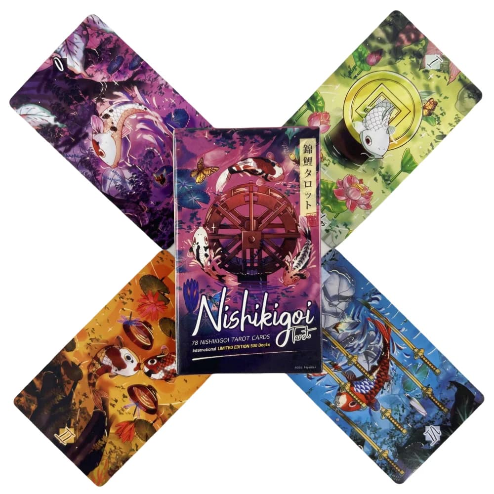 Nishikigoi tarocchi di pesce A 79 Deck Oracle English Visions divinazione Edition Borad Playing Games