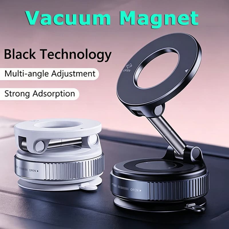 Supporto Magnetico per Auto Versione Aggiornata Multi-angolo 360° ° Supporto per navigatore auto pieghevole con forte attrazione magnetica regolabile