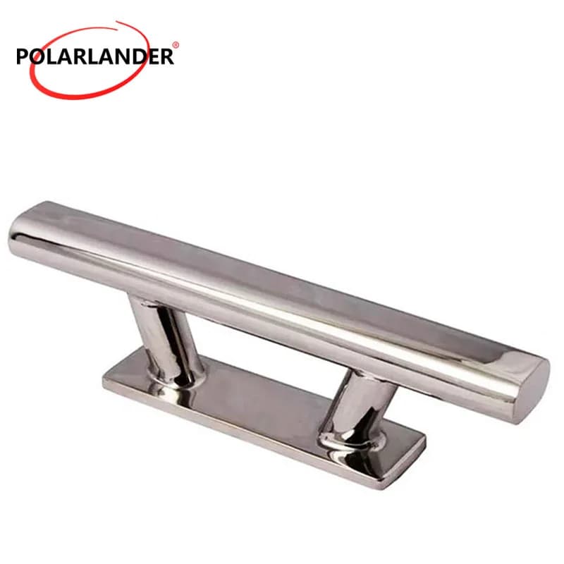 Mooring Deck Cleat 10 Inch 316 Stainless Steel Heavy Duty Boat Dock Splint Hollow Rope Tie for Marine Yacht