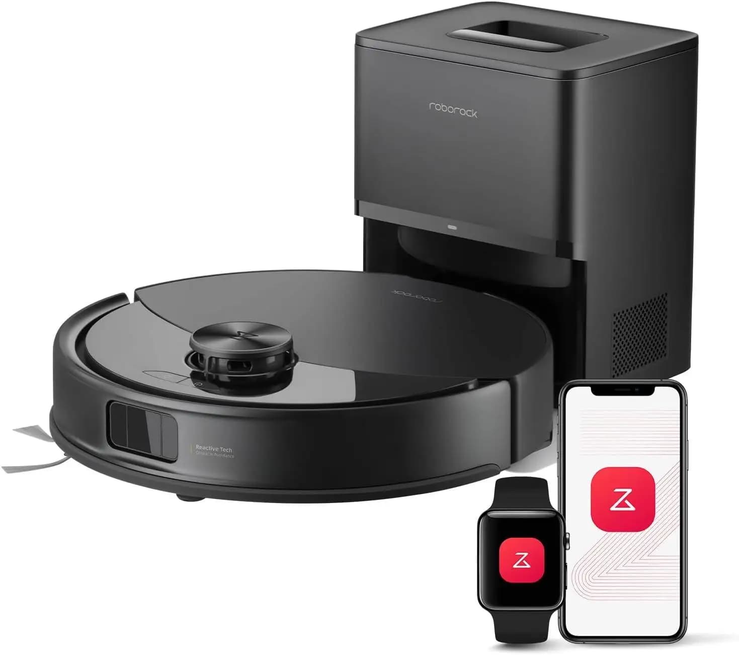 Nuovo Arrivo Roborock Q10 S5+ Robot Aspirapolvere e Lavapavimenti, Aspirazione 10.000Pa, Versione Aggiornata da Q8 Max+, Svuotamento Automatico 70 Giorni, Rilevamento Ostacoli