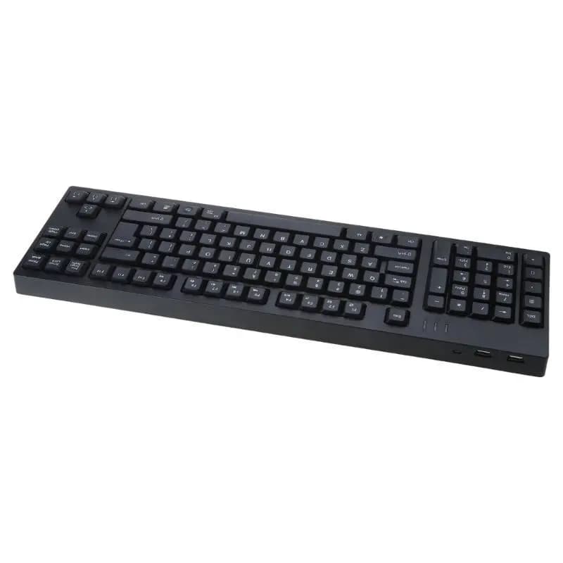 Tastiera per mancini per uso aziendale e in ufficio Disegni ergonomici, tastierino numerico integrato, funzionamento comfort hub USB