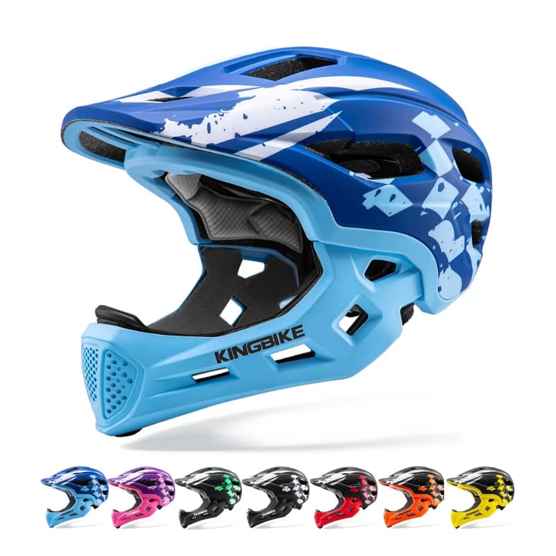 Casco da bici per bambini integrale KINGBIKE EPS Cinghie regolabili Design di ventilazione Opzioni multicolori certificate di sicurezza
