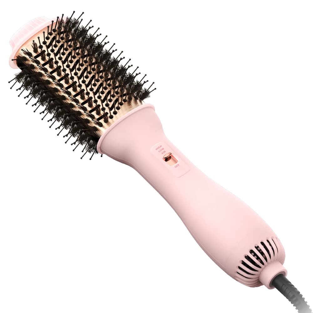 LISARPO Hot Air Brush 3 in I Brush for Dusting and Split Hair Plate for Women Styler Electric Brushes Hairdryer