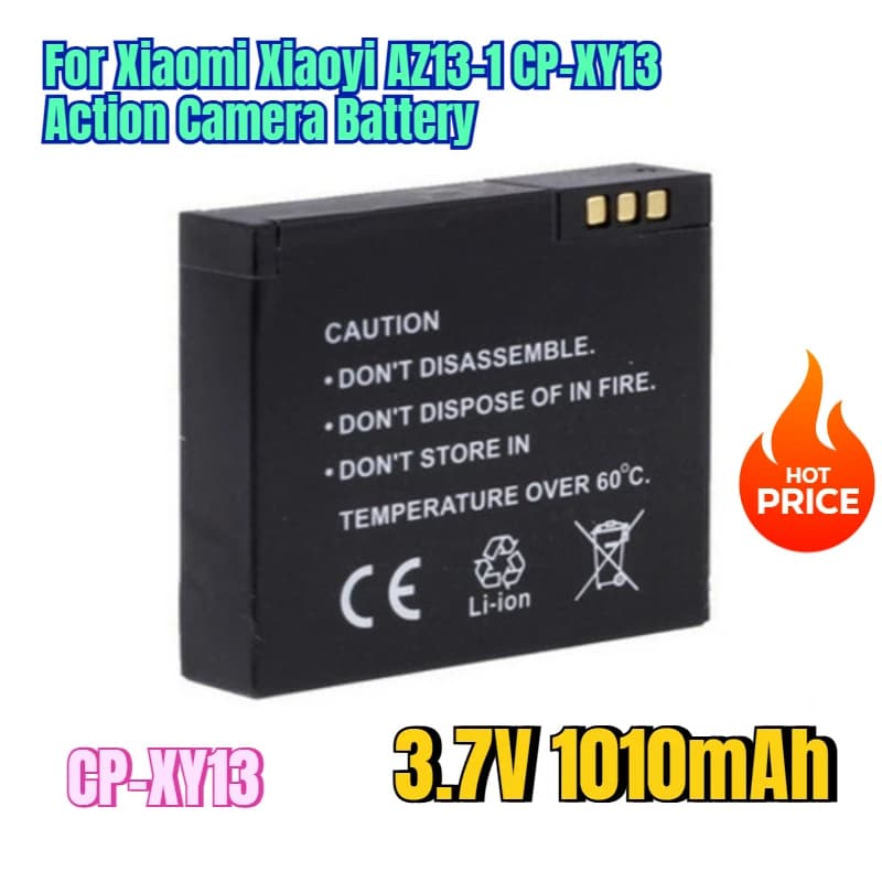 Battery for action camera Xiaomi Xiaoyi AZ13-1 CP-XY13 from 3,7 V 1010 mAh