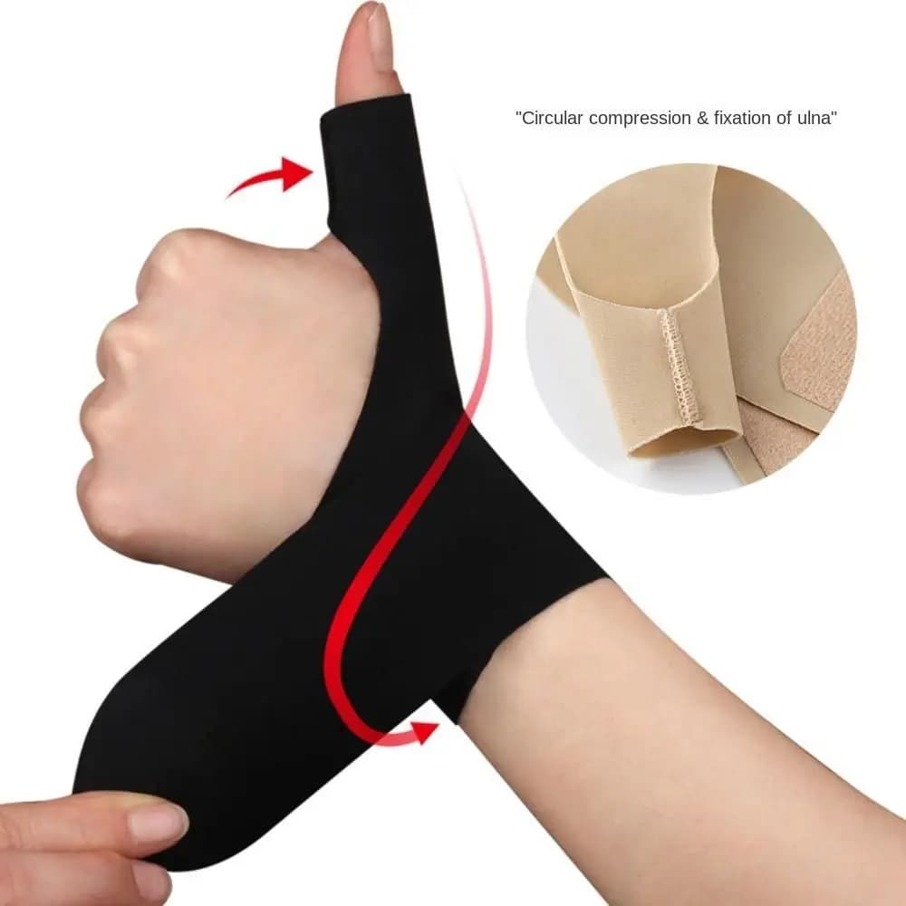 Tunnel Polsino sportivo Immobilizzatore per pollice Avvolge Protezioni per le mani Tutore per le dita Fasciatura per il polso Cintura Supporto per il polso Tutore per il polso
