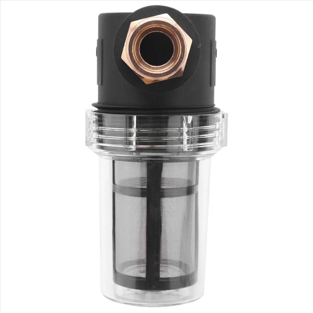 Budget-Friendly Sediment Filter Attachment Garden Hose Inlet Pressure Washer for Outdoor Gardening Water (100 Mesh Screen) + Ext