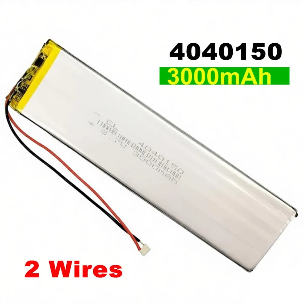 3.7V 4000mAh 4040150 Lithium Polymer LiPo Rechargeable Battery For Power Bank GPS Tablet PC Laptop DVD PAD PDA Camera Speaker