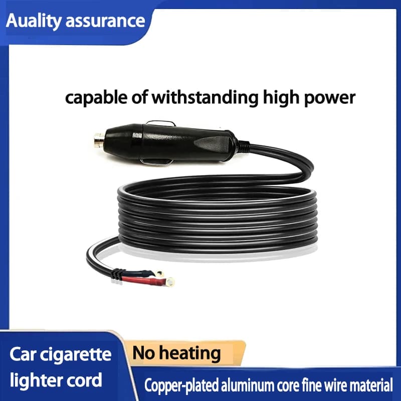 Cavo di alimentazione per presa accendisigari per auto Cavo di prolunga ad alta potenza in alluminio placcato rame 12V24V universale ad alta temperatura r