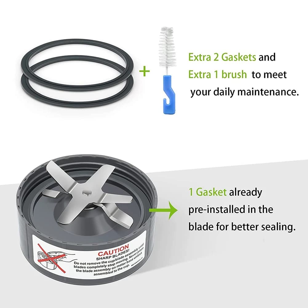 A21Q -Replacement Parts Fit For Nutribullet 600 Watt 900 Watts Replacement Extractor Blade Blender Cups Accessories