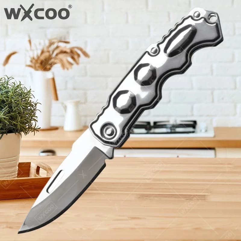 WXCOO Kitchen Knives Multifunction Utility Knife Fruit Peeler Non-slip Handle Paring Knife Folding Knife for Kitchen Tools